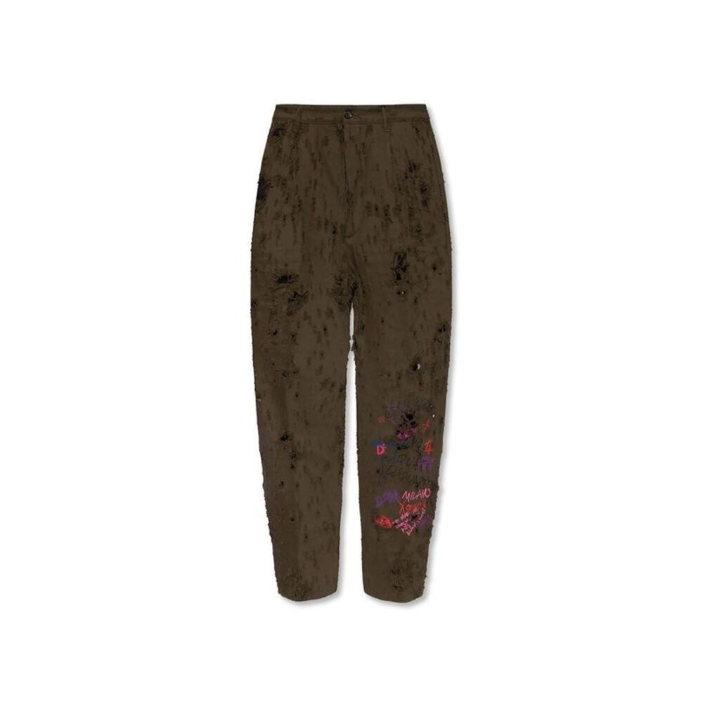 Dsquared² Bicolor Cotton Casual Men's Pants